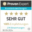 Proven Expert Online Reputation SEHR GUT (5 Sterne)